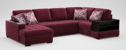 Диван угловой дельфин MOON 107 #3 с подлокотником-столешницей