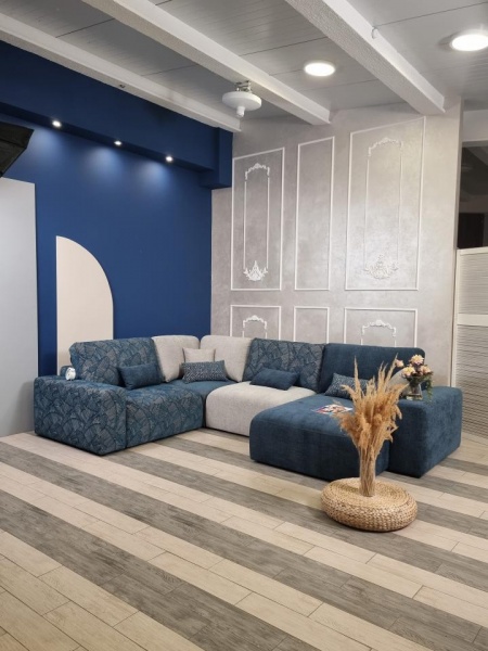 Диван "Моллис" угловой с оттоманкой