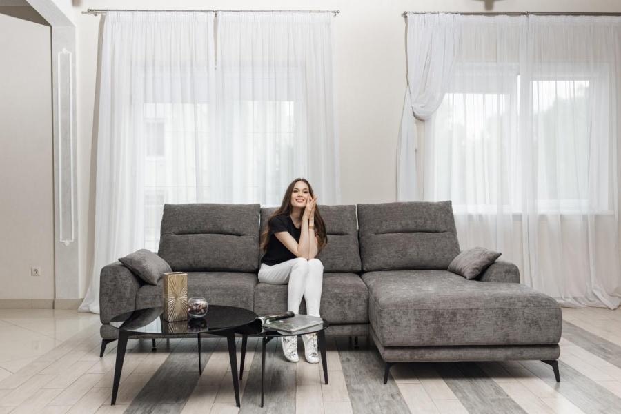 Диван "Элатио" с оттоманкой