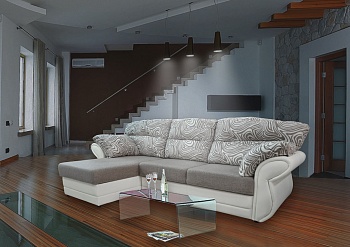 Угловой диван Комфорт с оттоманкой