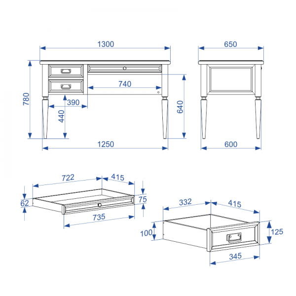 письменный стол в комнату