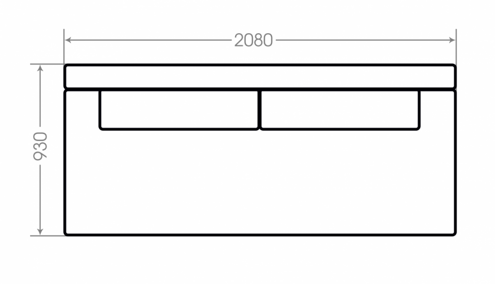 Прямой диван еврокнижка «Томас»