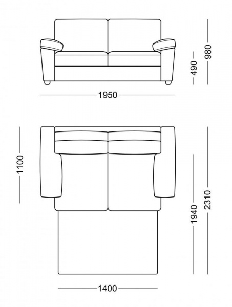 Прямой диван Ричард