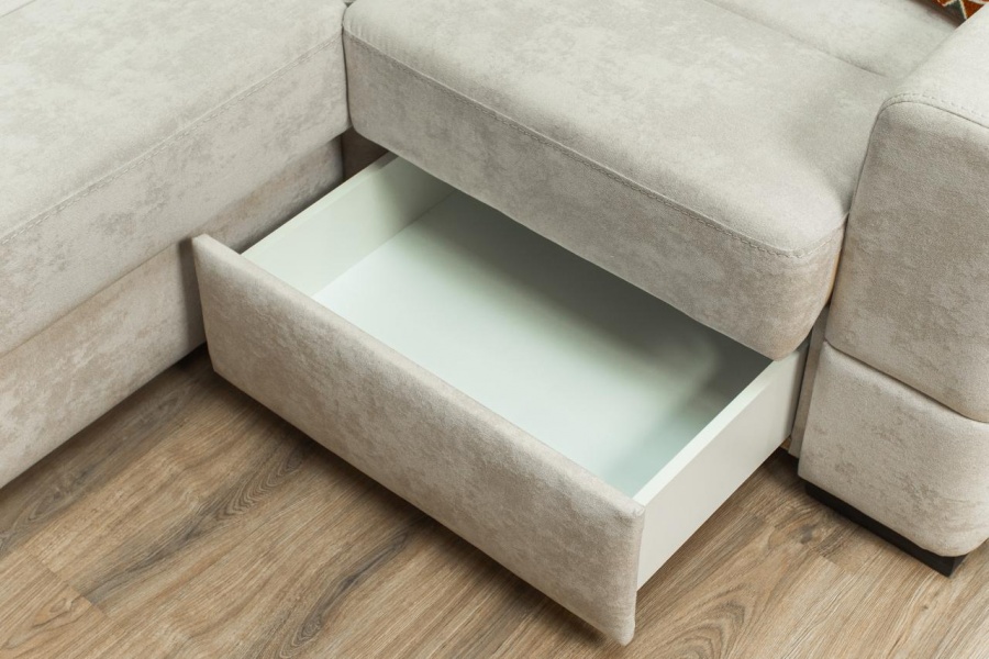 Диван "Романтик" угловой с оттоманкой