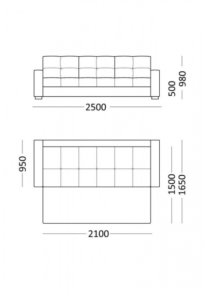 Прямой диван Бьянка