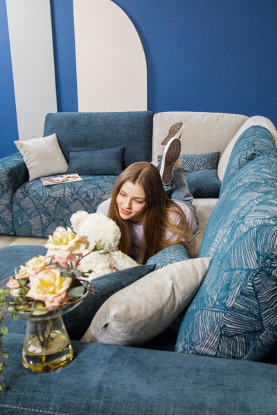 Диван "Моллис" угловой с оттоманкой