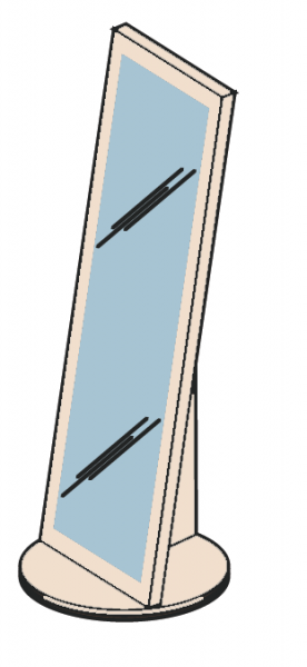 М17 Зеркало напольное (дуб сонома)