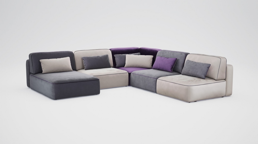 Диван угловой еврокнижка 160х200 MOON 008 #8