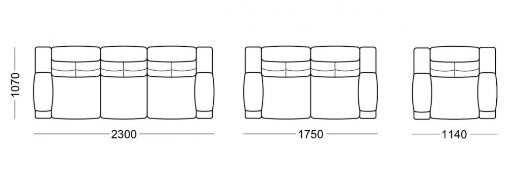 Прямой диван Рокфорд