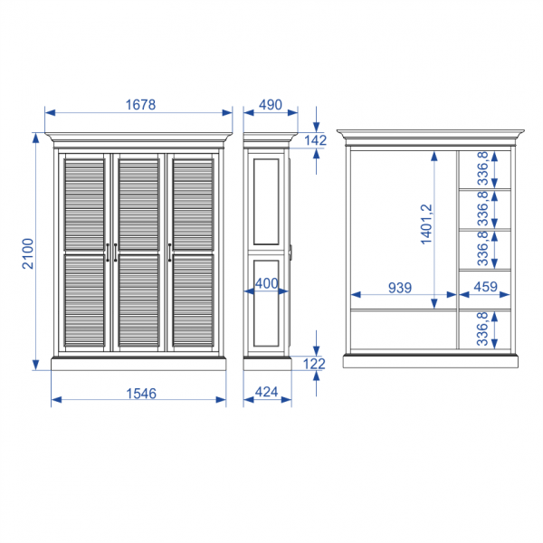 Распашные шкафы