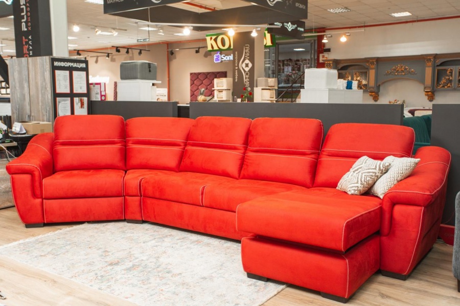 Диван "Даллас" угловой с оттоманкой