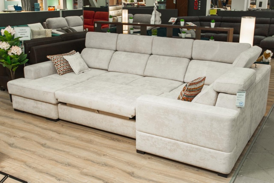 Диван "Романтик" угловой с оттоманкой