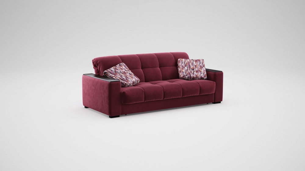 Диван прямой аккордеон 183 см x 215 см MOON 107 #1 (подлокотники-столешницы)