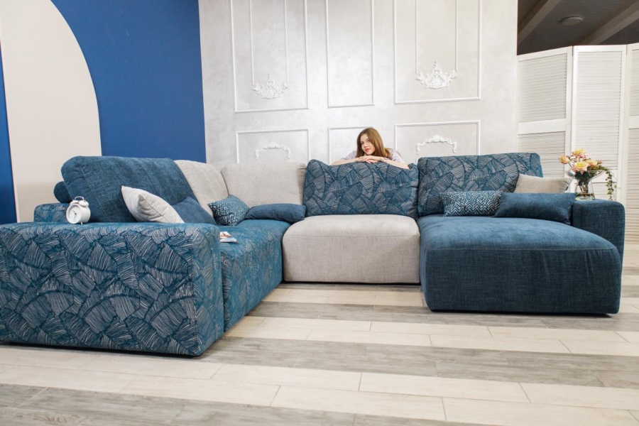 Диван "Моллис" угловой с оттоманкой