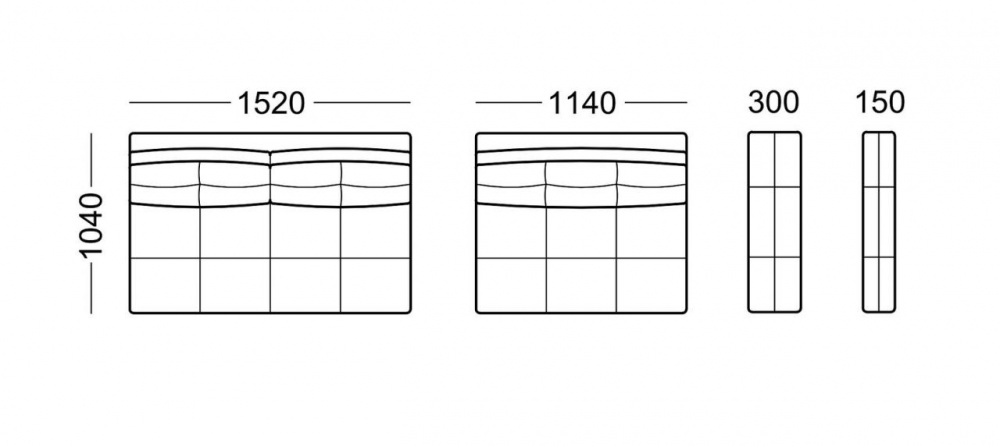 Прямой диван Феликс