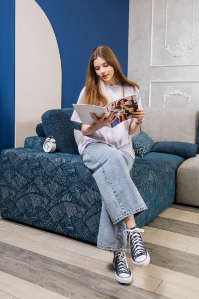 Диван "Моллис" угловой с оттоманкой