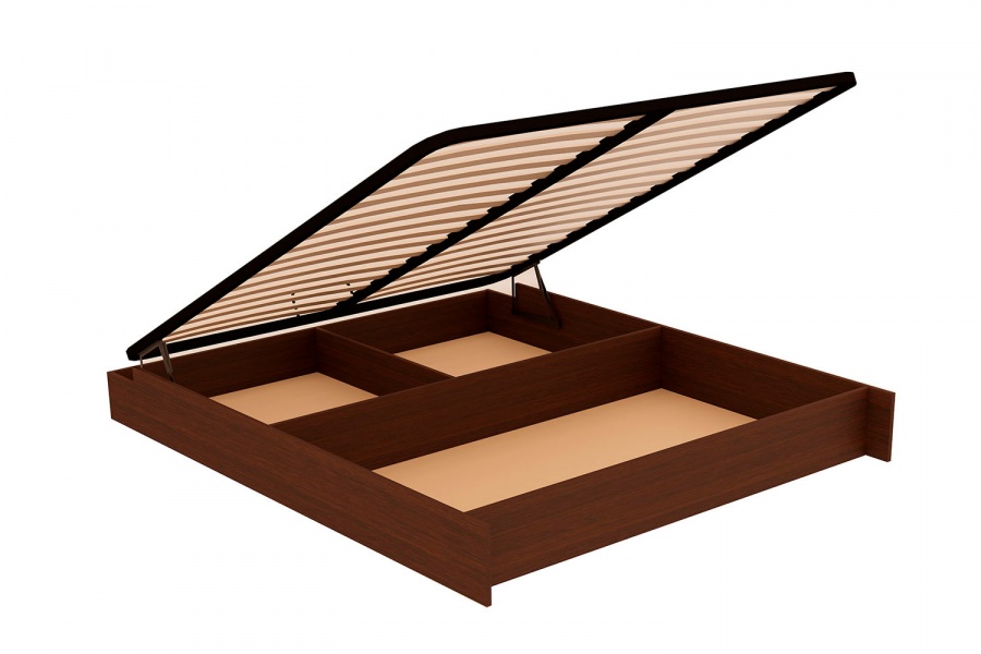 Основание кровати с бельевым ящиком БИЗ16а Орех Вирджиния